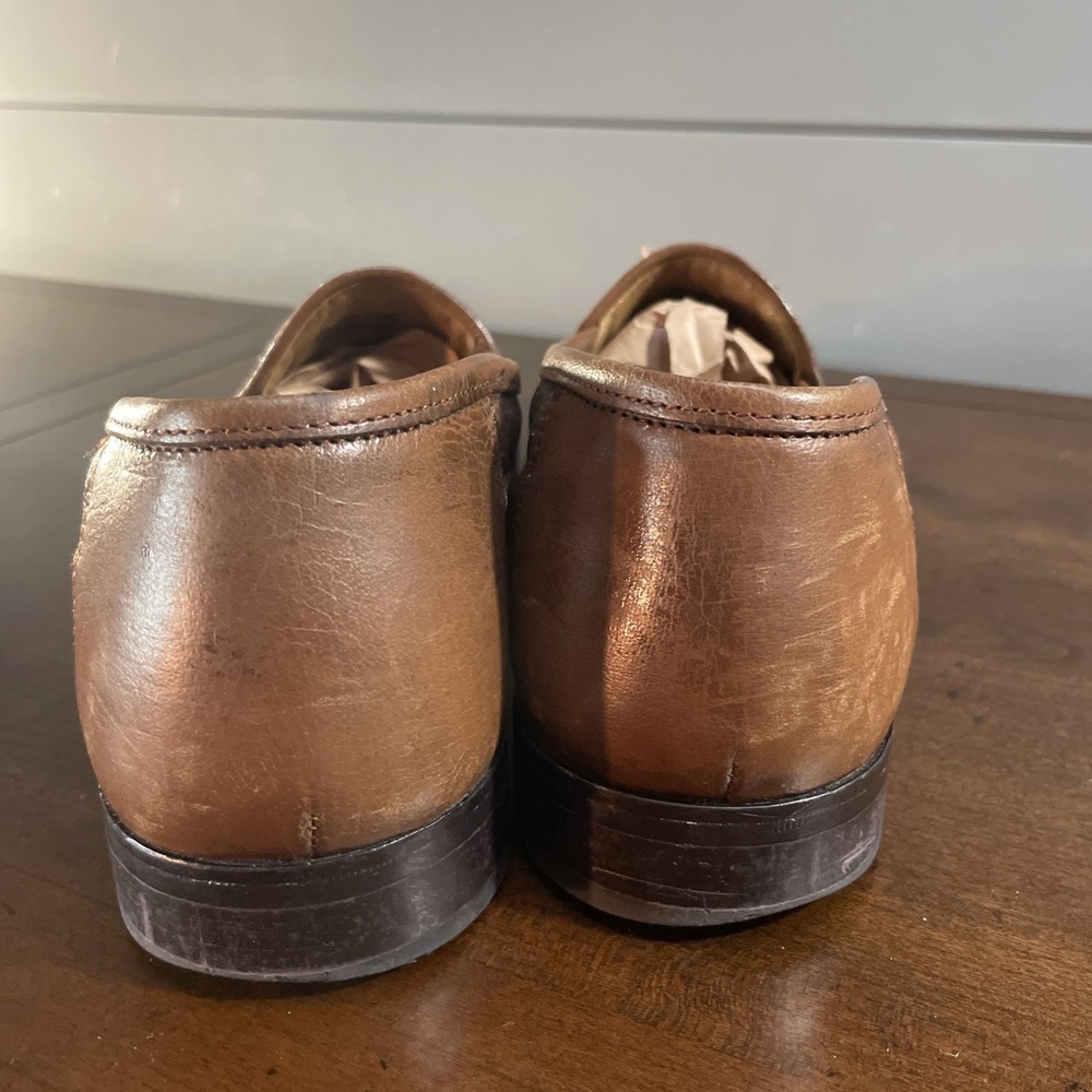 FLORSHEIM Tassel~Slip On Leather Loafers Shoes Men 8.5D Excellent Condition - Picture 5 of 11